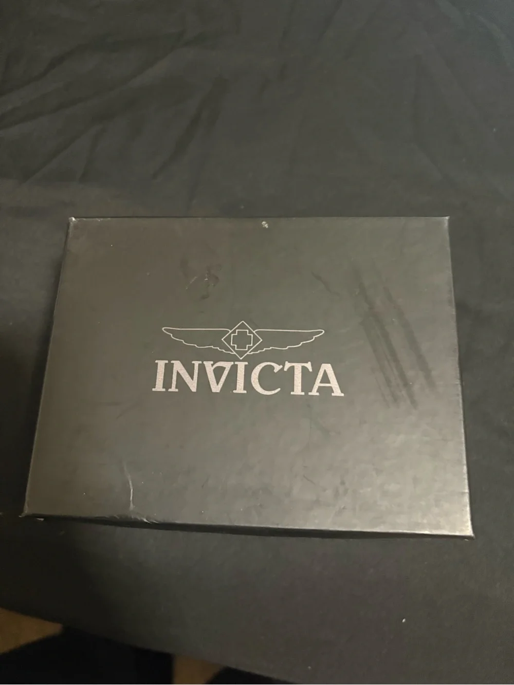 Invicta Black Box with Silver Logo